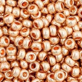 11/0 Preciosa Seed Beads Metallic Dark Gold Solgel #40001